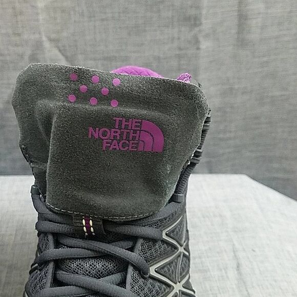 The North Face Hiking Boots Ultra Fastpack Gray Purple Goretex Vibram sz 10 - Picture 4 of 14